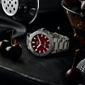 Oris Oris Aquis Date Relief  01 733 7766 4158-07 8 22 05PEB мужские часы красный циферблат на запястье